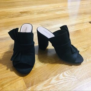 Black Open-Toed Heels